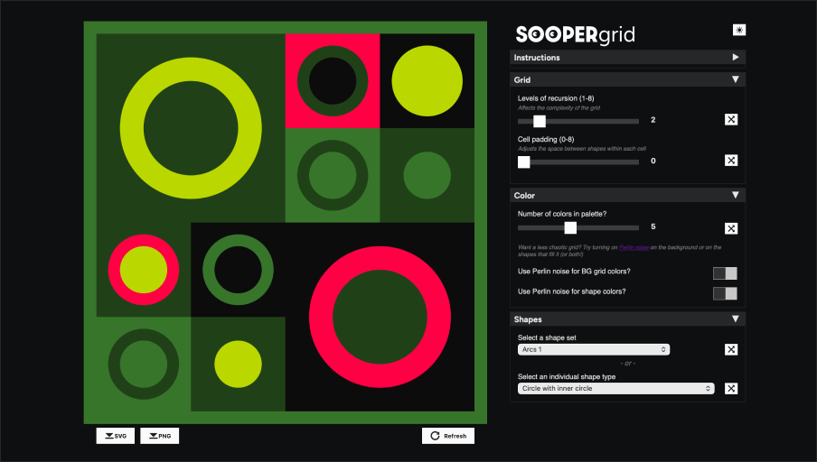 SOOPERgrid screenshot